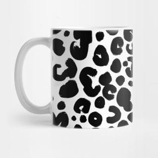 Leopard Black and White Pattern Mug